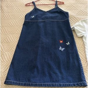 Girls Gap denim jumper with TShirt